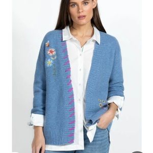 Johnny Was Elliot embroidered cardigan